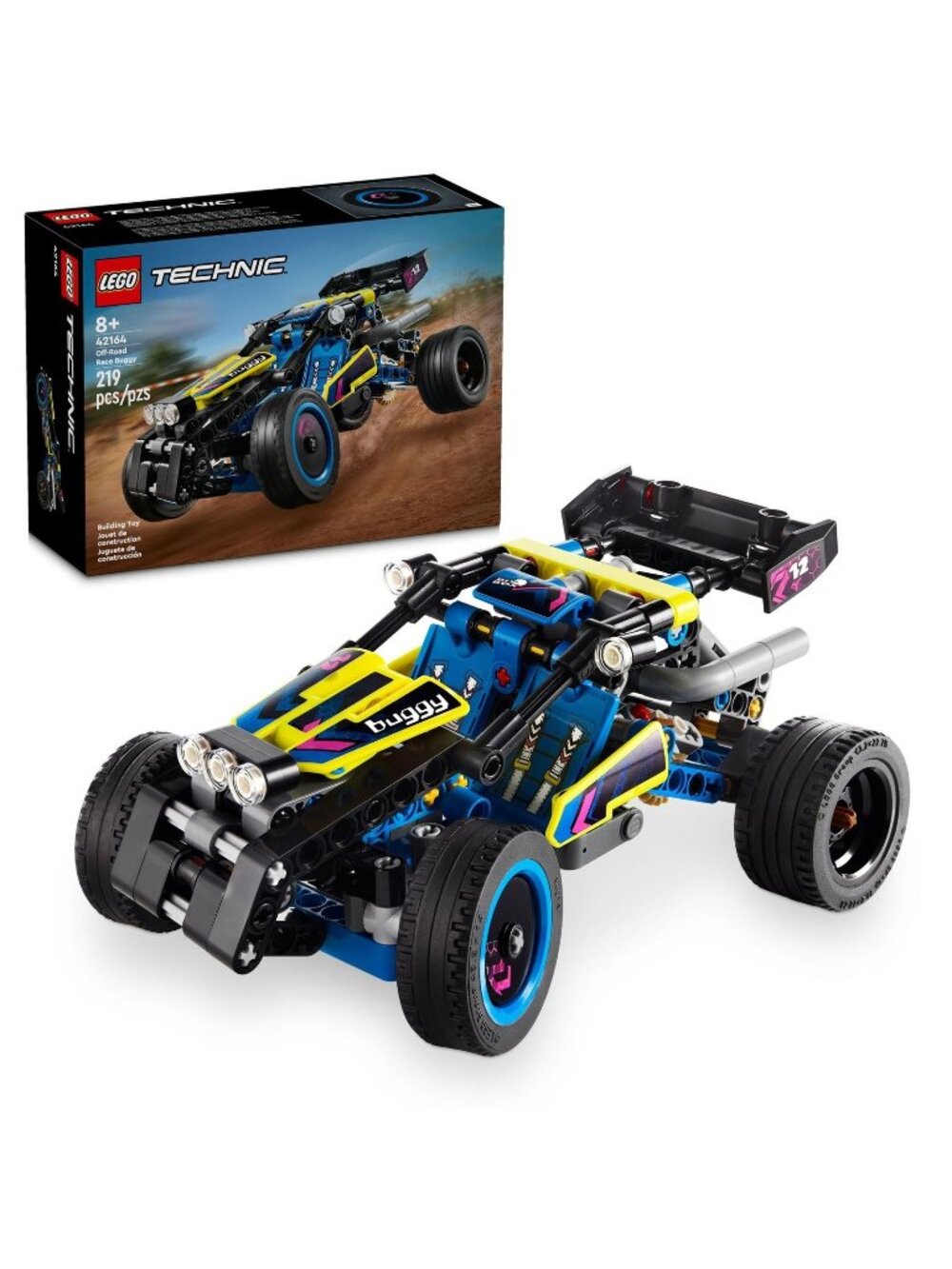 LEGO 42164 Technic Off-Road Race Buggy Toy Car - Building Set for Boys & Girls